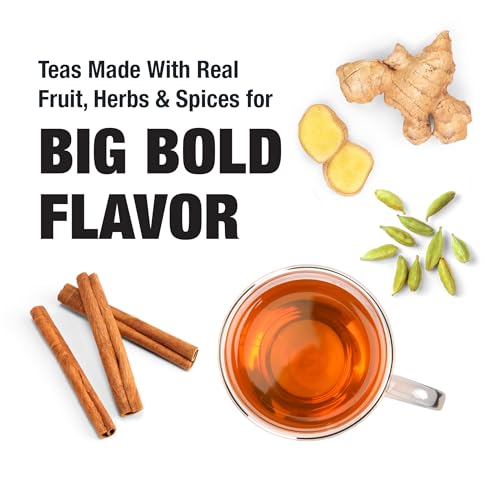 Tiesta Tea Chai Love Spiced Chai Black Tea, 30 Servings, 1.9 Ounce Pouch - High Caffeine, Loose Leaf Black Tea Energizer Blend, Non-GMO