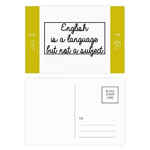 Cartes postales citation anglais pour écrire à un ami et décorer votre bureau