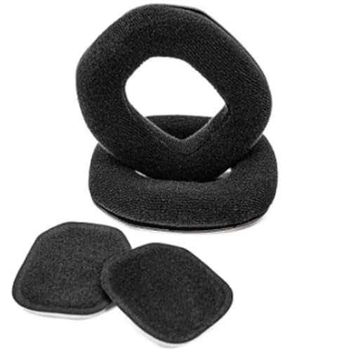 Astro A40 TR Ear Pads, Repuestos para Astro A40TR A40 TR Gaming Headset, Almohadillas para Astro Gaming A40tr A50 Gen3 Mod Kit /A40tr Accesorios/Almohadillas para orejas/Tazas de oreja (Velour Negro) miniatura 4
