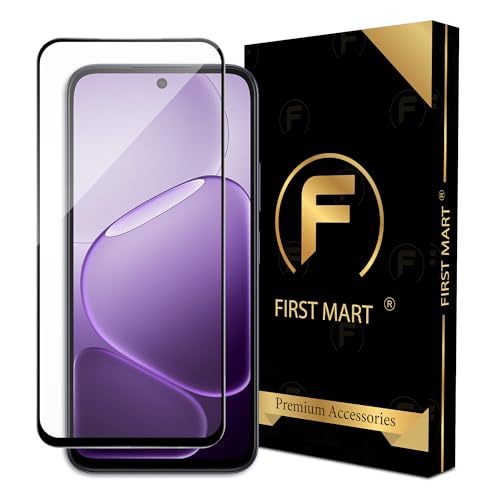 Image of FIRST MART Military Grade Gorilla Tempered Glass For Oppo K14 (6.75 Inch) With Edge To Edge Screen Coverage and Easy Installation Kit |Black