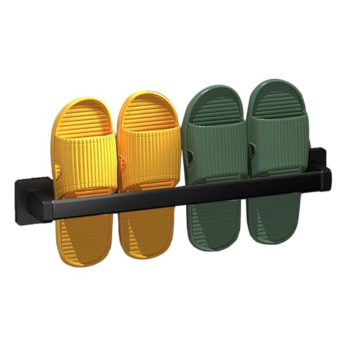 Lylithuif Estante para Zapatos montado en la Pared, Organizador de Zapatillas de Acero Inoxidable, Soporte Colgante Multiusos para baño, Sala de Estar, 19,7 Pulgadas