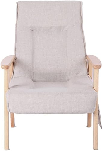 ZSEDP - Sillón acolchado plegable marco de silla de ancianos adecuado para dormitorio balcón sala de estar muebles