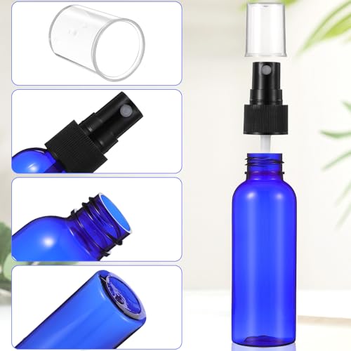 50 Pack 2 Oz Plastic Spray Bottles Reusable Mini Travel Size Perfume Refillable Mist Sprayer Empty Spritz Bottle for Household Use Essential Oil Cleaning4