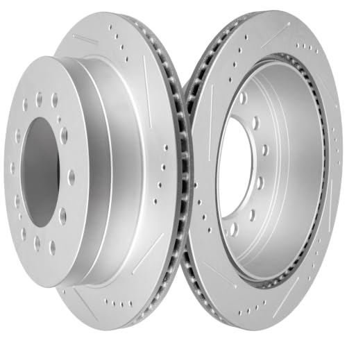 Image of SCITOO Rear Brake Rotors 2x Drilled & Slotted Brakes Rotor:31294