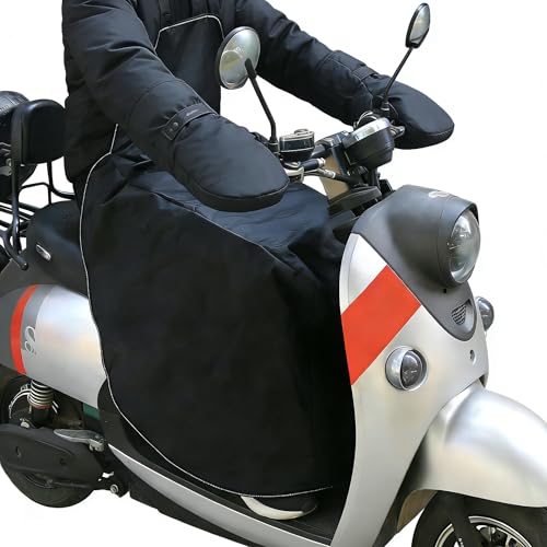 Cokomono Cubrepiernas Moto Scooter, Manta Térmica Piernas para Moto, Cubre Piernas para Scooter Universal, Impermeable, Antiviento, Ajustable