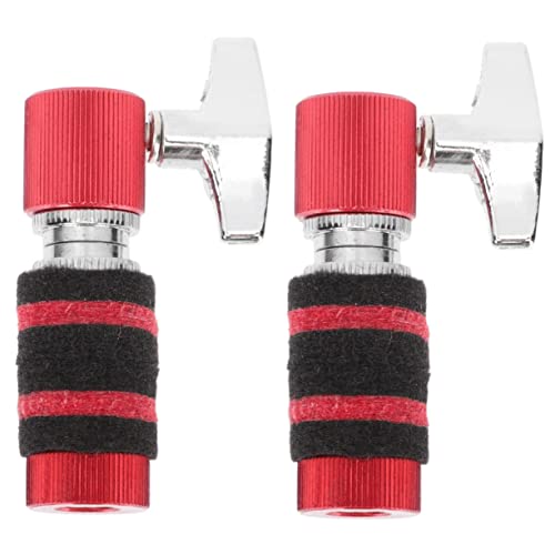 Totority 2pcs Set Hi-hat Parts Kit Drum Set Accessories Aluminum Alloy Hi Hat Clutch Adjustable Nut