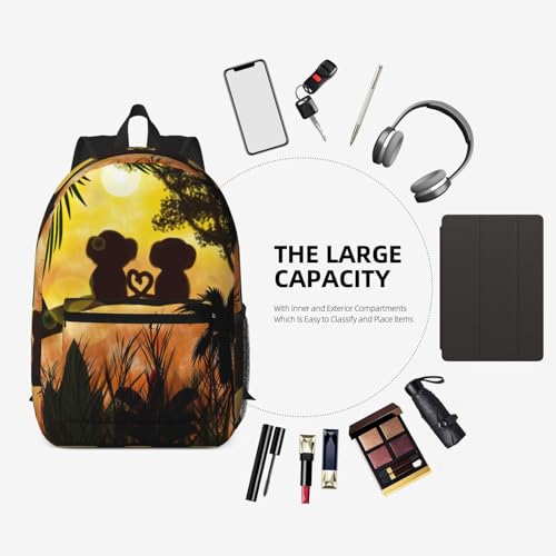 Mochila escolar ligera con estampado de mono EdWal para el día a día 7