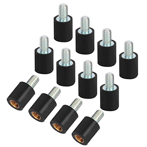 QWinOut M3 Fixed Screws Anti-Vibration Mounting Hardware Spacer Standoff for Naze32 CC3D F3 F4 F7 Flight Controller Mounting for FPV Raing Drone (12 Pcs)