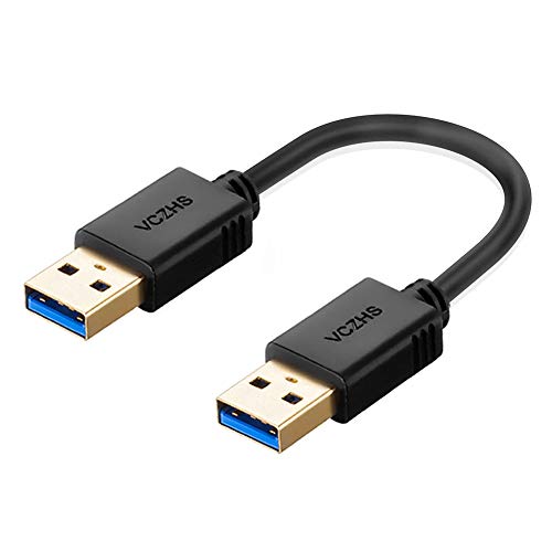 VCZHS Short USB to USB Cable 8 Inch - Double End USB A to USB A Cable