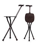 ?Fournit un siège confortable pour se reposer lorsqu'il est ouvert et une canne de soutien solide lorsqu'il est fermé