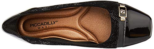 Sapato Salto Baixo Fernanda, Piccadilly, Preto, 37