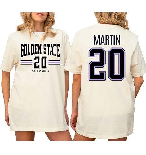 Kate Martin 20 Golden State Shirt | Vintage Style Basketball Fan Tee | Unisex Pro Hoops Apparel for Men & Women | Iowa Fan