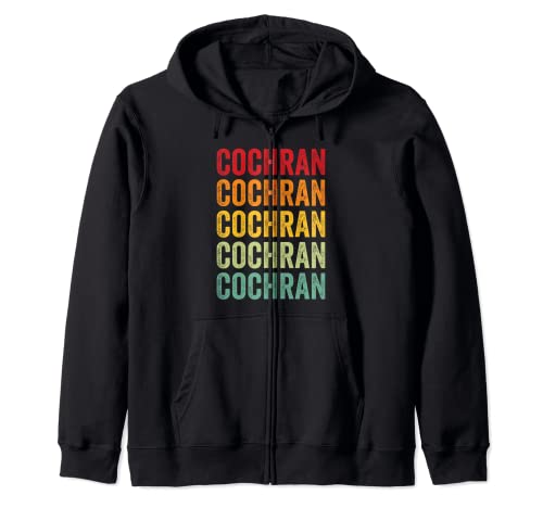 Condado de Cochran, Texas, Diseño de texto arcoíris Sudadera con Capucha