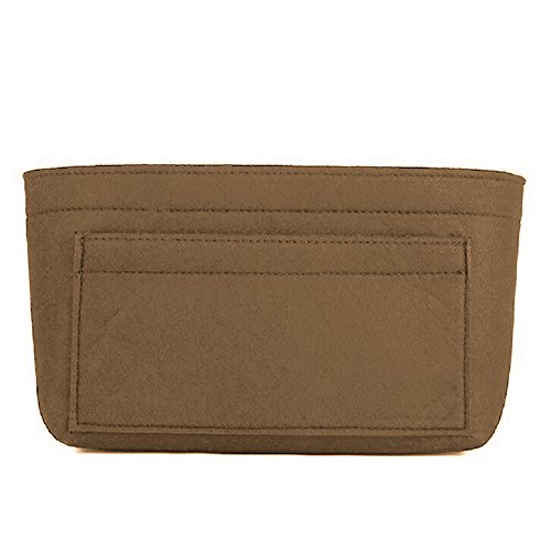 Ztujo Purse Organizer Insert, Felt Bag Organizer For Handbag Purse Organizer,13 Colors, 6 Size (Small, Light Coffee) #TOP2