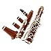 Wooden Clarinet Instrument B-flat Clarinet Clarinet Button Silver-plated Band Performance Examination Clarinet for Beginner