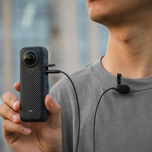 Image of Type-C Lavalier Microphone For Insta360 X5 / GO Ultra Action Camera, Travel Recording Equipment, External Mic With Clear Audio Recording For Video Blogging /Travel Recording