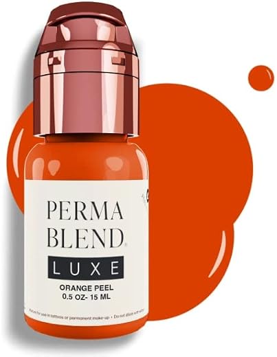 Perma Blend Pigments Luxe Professional Lip Color for Permanent Makeup (Orange Peel 15ml), Bottle