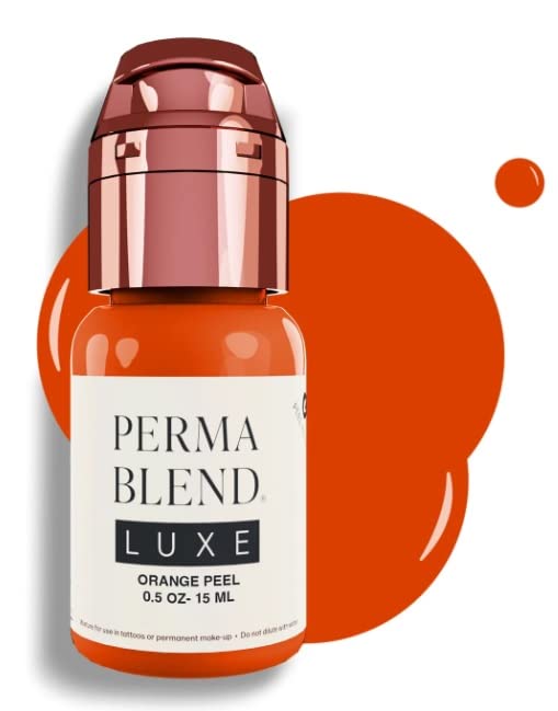 Perma Blend Pigments Luxe Professional Lip Color for Permanent Makeup (Orange Peel 15ml), Bottle