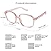SOJOS Square Blue Light Blocking Glasses Oversized for Women TR90 Frame Filter SJ5081 with Crystal Pink Frame/Anti-Blue Light Lenses