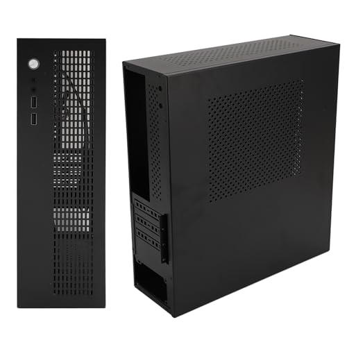Gabinete Mini tower Yunir para computadoras MATX e ITX, acero, soporte USB 2.0, compatible con SSD y HDD, enfriamiento por aire miniatura 7