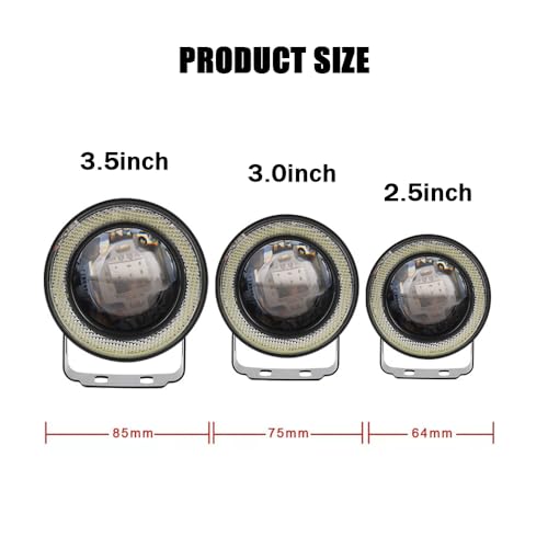 2PCS Angel Eagle Eye LED Luz para Coche y Motocicleta miniatura 4