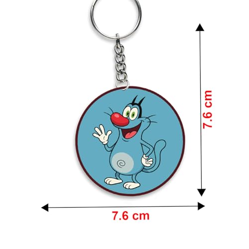 Image of Acrylic Anime & Cartoon Theme Keychain For Bike & Car | Birthday Return Gift For Kids | Gift For Girls & Boys