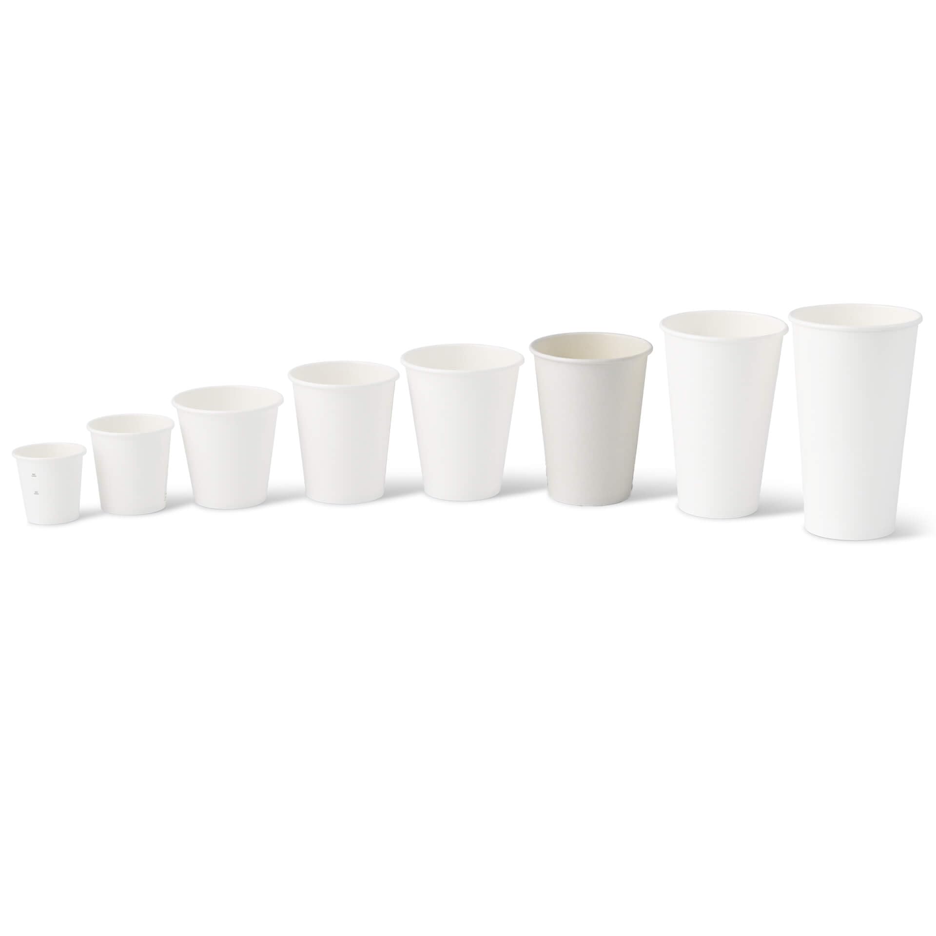 BIOZOYG 1000x bicchierini caffè 300 ml / 12 oz, Ø 90 mm bianco - bicchieri carta senza plastica e con materiali sostenibili - bicchierini caffe carta