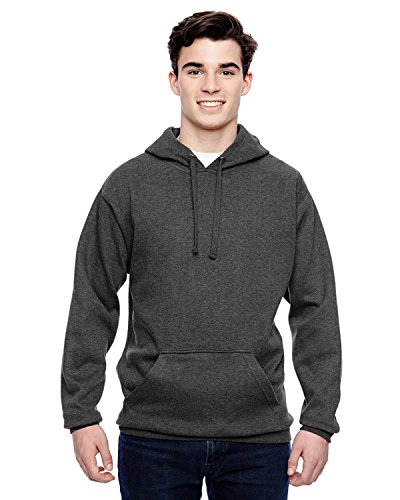 J America Tailgate Fleece Pullover Hood, Xl, Charcoal Heather #TOP8