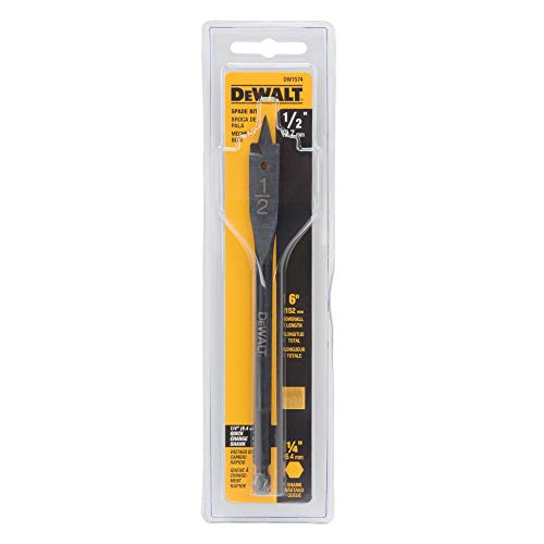 DEWALT 1/2-Inch by 6-Inch Spade Drill Bit, DW1574