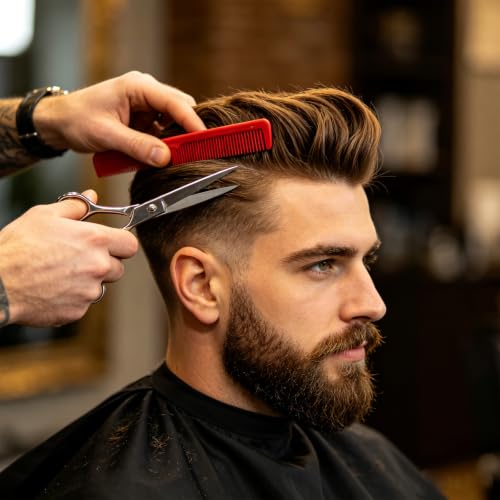 16 Piezas Capa de Barbero 55x63 pulgadas con Cierre Ajustable miniatura 7
