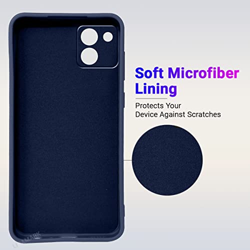 Image of LIRAMARK Silicone Soft Back Cover Case for Samsung Galaxy A03 (Blue)