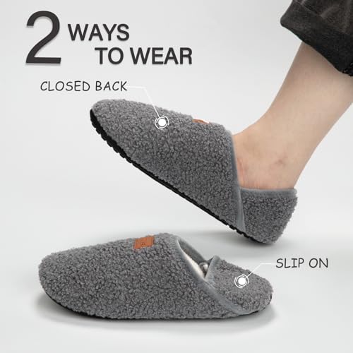 Image of ATHMILE House Slippers for Women Men Indoor Barefoot House Shoes Soft Socks | Furry Slip on Cozy Comfy Flexible Machine Washable Home Bedroom Travel Hospital Yoga Gifts for Mom Grandma