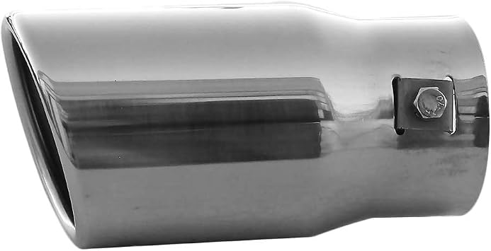 Autohobby 9506 Exhaust Trim, Exhaust Universal Silencer, Sport Exhaust Tailpipe Trim, Car Exhaust Tip, Stainless Steel