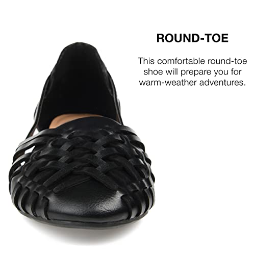 Journee Collection Women's Ekko Woven Huarache Flats4