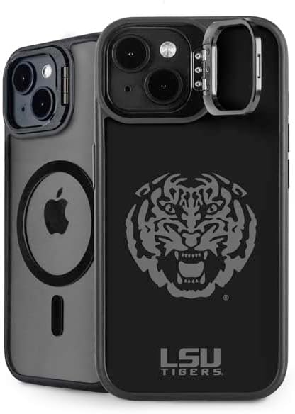 Skinit Kickstand Phone Case Compatible with iPhone 13 - Officially Licensed LSU Geaux Tigers Design