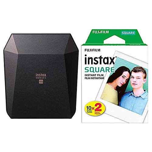 Fujifilm SP-3 Instax Share Smartphone Printer (Black) with Twin Pack Film