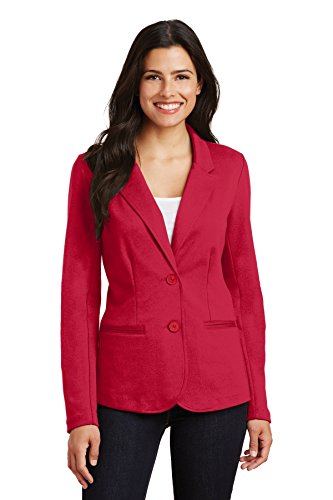 Port Authority Women s Knit Blazer LM2000 Rich Red XL