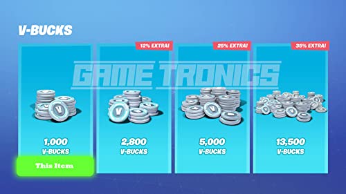 Image of Fortnite 1000 V-Bucks Digital Gift Card [Online Game Code]