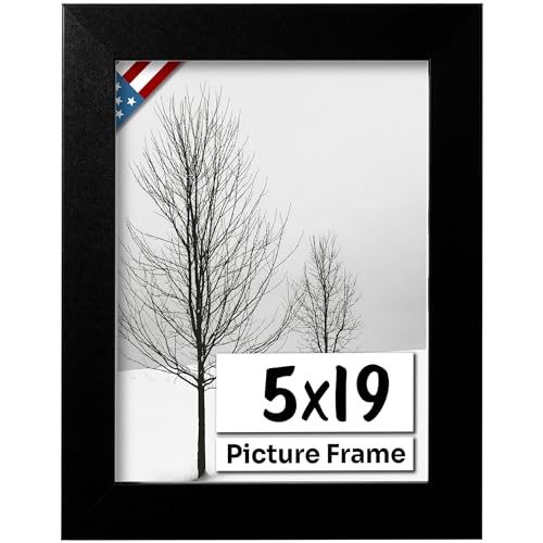 US Art Flat Black 5x19 Frame