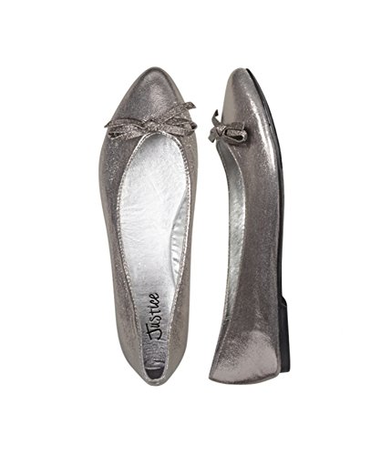 Girls Metallic Ballet Flats, Metallic, 13 M US Little Kid