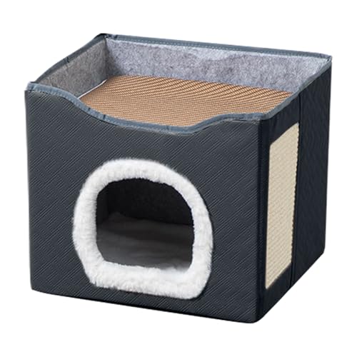 Niche pour chat solide contre les griffures pour calmer l'anxiété des animaux