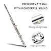 17 key Closed Hole Flute C key Nickel Silver plate with Gloves,case,cleaning accessories Suitable for students, adults