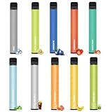 KINOE 電子タバコ 使い捨て VAPE 10風味セット プレミアムフレーバー 15000回吸引可能 爆煙 大容量 水蒸気タバコ 禁煙 ニコチンゼロ ビタミン入り リキッド メンテナンス不要 オートスイッチ ベイプ（MIX3）