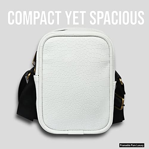 Image of Pramadda Pure Luxury Gloss Leather Small Sling Bag for Men | Chest Slinger bag | Crossbody Bag| Side Bag Men | Mini Leather Slings | Corporate Gift Item | Passport Sling.
