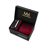 ✅ 𝗨𝗠𝗙𝗔𝗡𝗚𝗥𝗘𝗜𝗖𝗛𝗘𝗥 𝗕𝗢𝗫𝗜𝗡𝗛𝗔𝗟𝗧: Das hochwertige Geschenkset beinhaltet eine Herrenkrawatte, ein Kavalierstuch, Cufflinks und eine silberne Krawattenklammer. Die hochwertige Verarbeitung unserer Massi Morino Krawattenbox garantiert eine lange Lebensdauer und wird auch den anspruchsvollsten Kenner überzeugen.