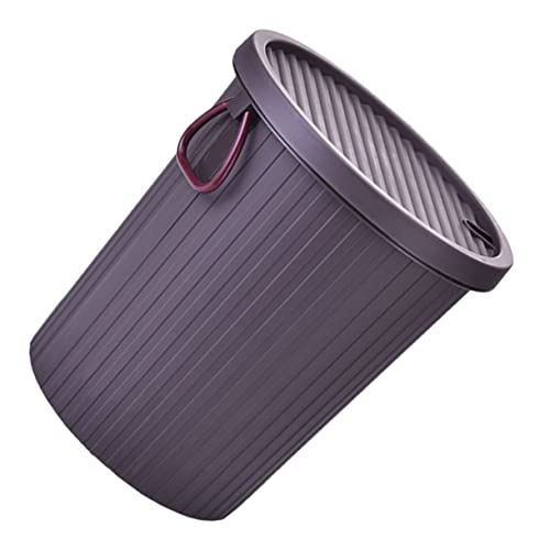 KOMBIUDA Tea Dregs Drainage Bucket Dustbin Bucket Tea Holder for Loose Tea Garbage Can with Lid Bathroom Bins Tea Waste Bucket Tea Leaves Strainer Bucket Office Waste Basket Plastic Coffee