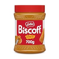 Lotus Biscoff | Süßer Brotaufstrich | Knusprig | Karamellisierter Keksgeschmack | Vegan | Nussfrei | Kein Zusatz von Aromen oder Farbstoffen | PET Glas | 700g