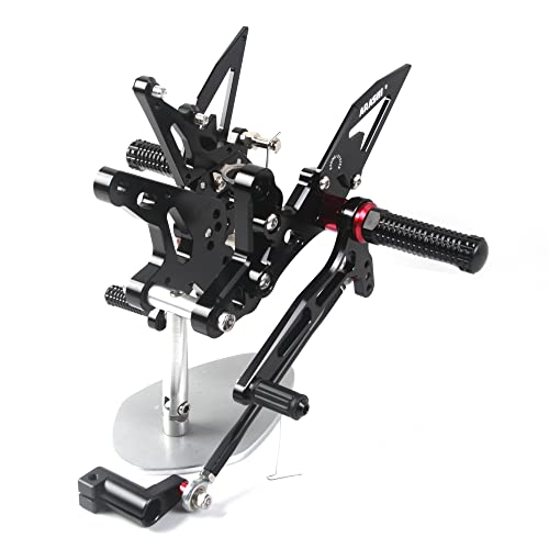 Arashi (Version 2.2) Rearsets For Kawasaki Ninja 400 / Z400/ Ex400 / Abs/Krt Edition 2018-2023 Motorcycle Accessories Adjustable Footrests Footpegs Rear Sets Black 2019 2020 2021 #TOP2