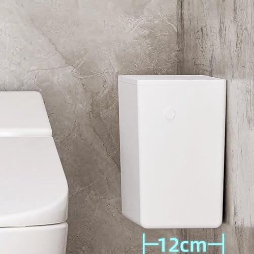 Caneca de basura de pared 6L con tapa para baño miniatura 4