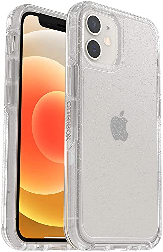 OtterBox Symmetry Clear skal för iPhone 12 mini, stöttåligt, fallsäkert, skyddande tunt skal, testad till militärstandard x3, Stardust